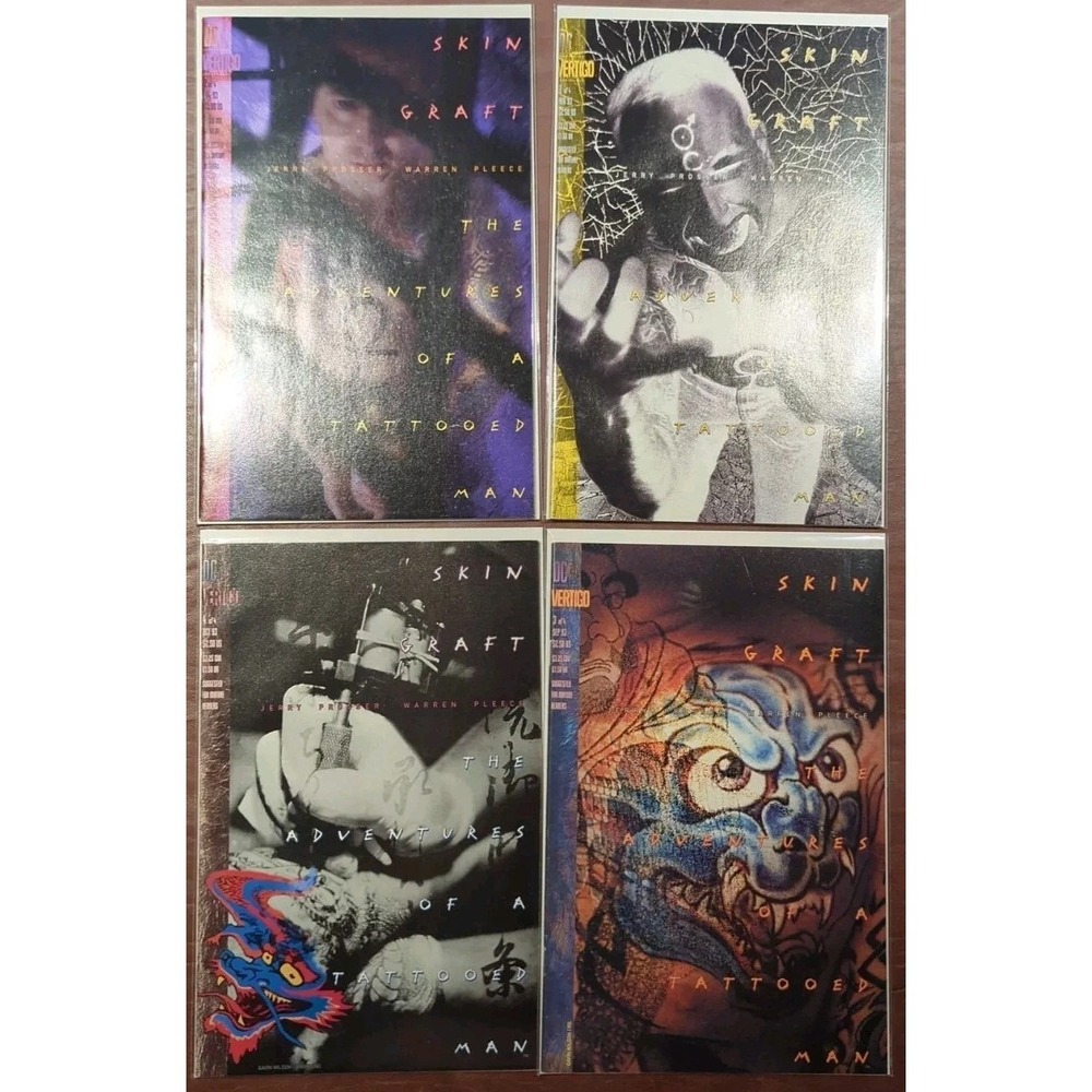 Skin Graft Adventures of a‎ Tattooed Man #1-4 Set 1993 DC Vertigo VF/NM Complete